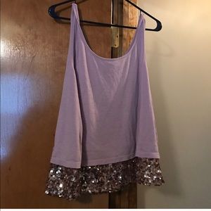 Gold Sequined Tank